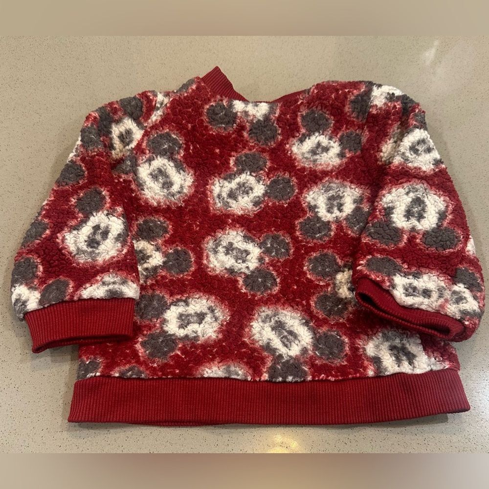 Disney Mickey Mouse Baby Sherpa Long-Sleeve Matching Top and Pants Set Size 18 M - Picture 3 of 8